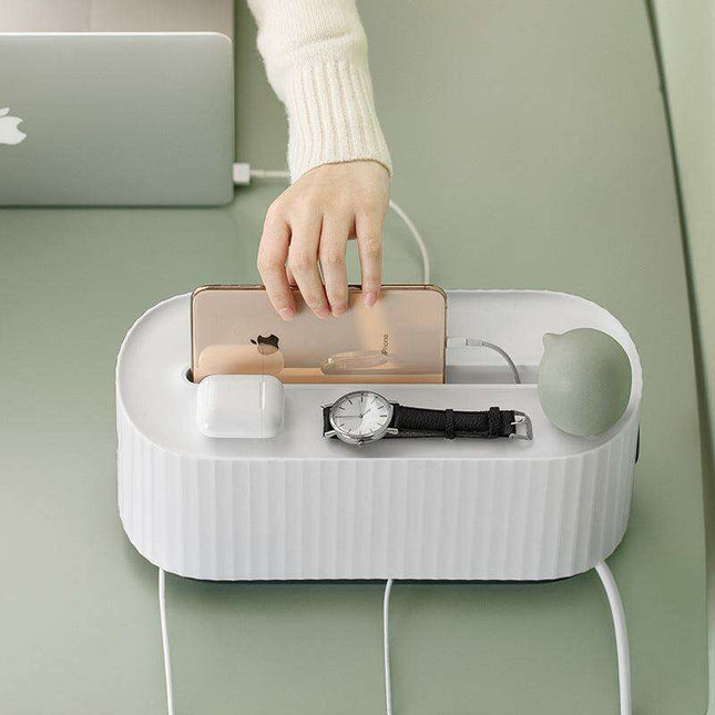 Modern Cable Organizer Hub for Power Strips and Cords