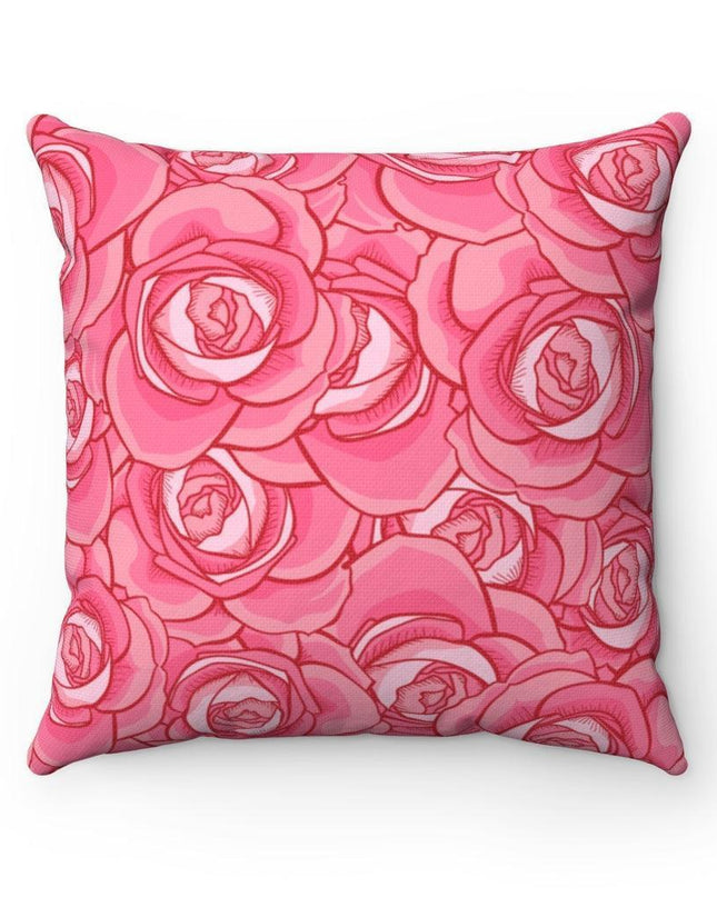 Reversible Rose Valley Decorative Pillow Cover