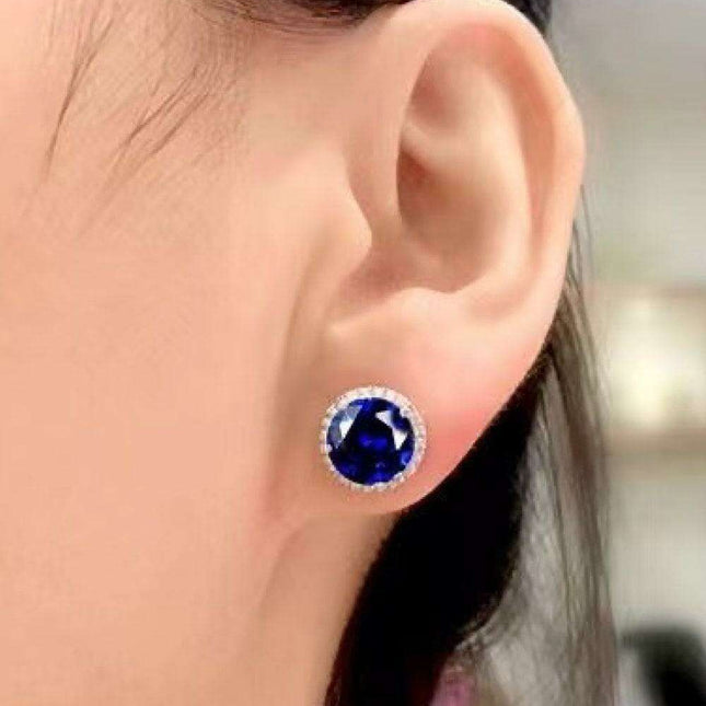 Sophisticated Moissanite & Zircon Platinum-Plated Drop Earrings - 2 Carats Total