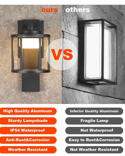 Transform Your Outdoor Ambiance with Our Stylish Aluminum LED Wall Lantern - Perfect Lighting Solution for Any Space