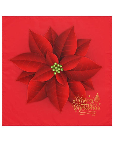 Festive Red Holiday Napkin Set - Set of 4 for Elegant Winter Gatherings