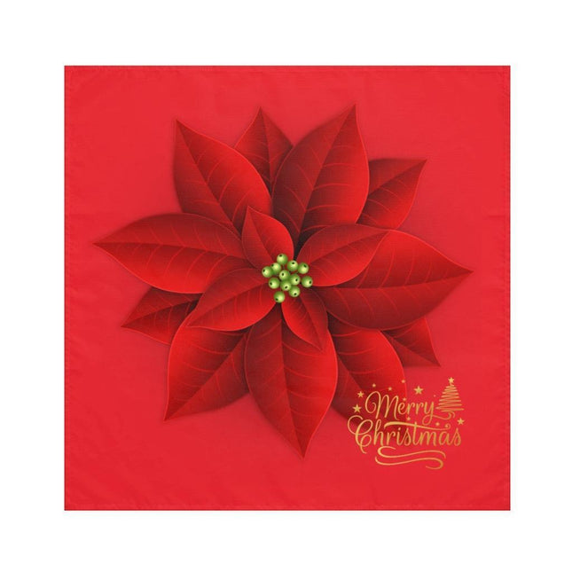 Festive Red Holiday Napkin Set - Set of 4 for Elegant Winter Gatherings