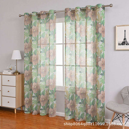 Enhance Your Living Space with Exquisite Sheer Floral Window Treatments
