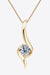 Elegant Certified Moissanite Sterling Silver Necklace with 1 Carat Stone and Extended Warranty