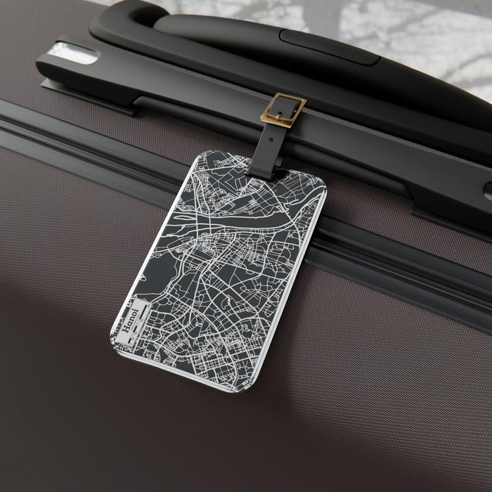 Elite Travel Companion: Modern Acrylic Luggage Tag for Stylish Journeys
