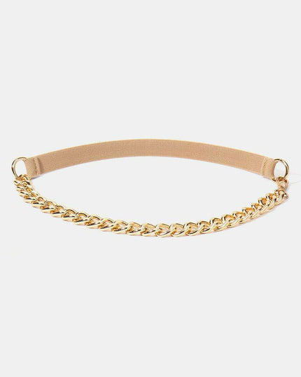Elegant Allure: The Alloy Chain Elastic Belt for Any Occasion