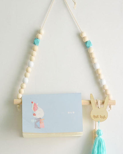Enchanting Nordic Wooden Wall Hook for Playful Kids' Room Decor