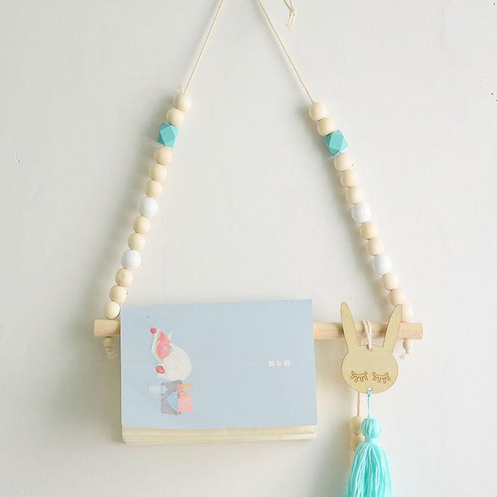 Enchanting Nordic Wooden Wall Hook for Playful Kids' Room Decor