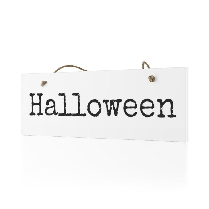 Halloween Ceramic Wall Sign with Personalized Spooky Design