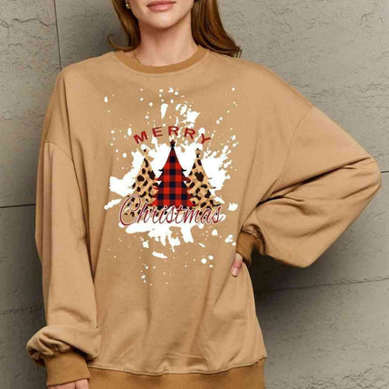 Festive Charm Love Graphic Sweater