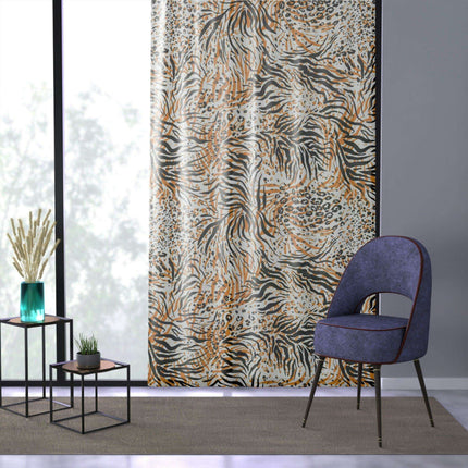 Customizable Animal Print Polyester Curtains - Enhance Your Home Style