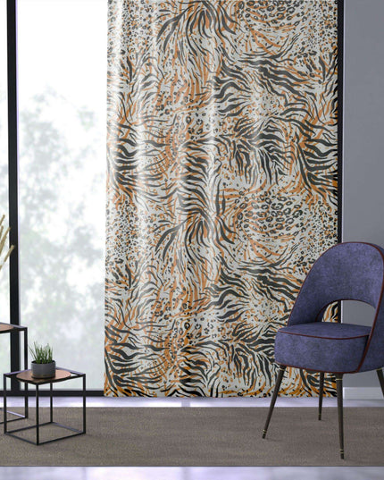 Customizable Animal Print Polyester Curtains - Enhance Your Home Style