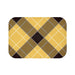 Checkerboard Yellow Bathroom Rug