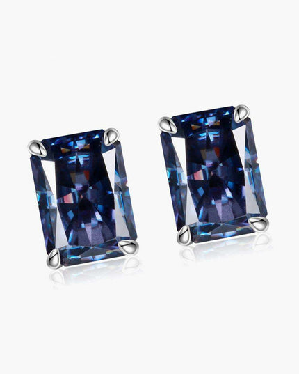 Elegant 2 Carat Rectangular Lab-Diamond Earrings: Where Luxury Meets Style