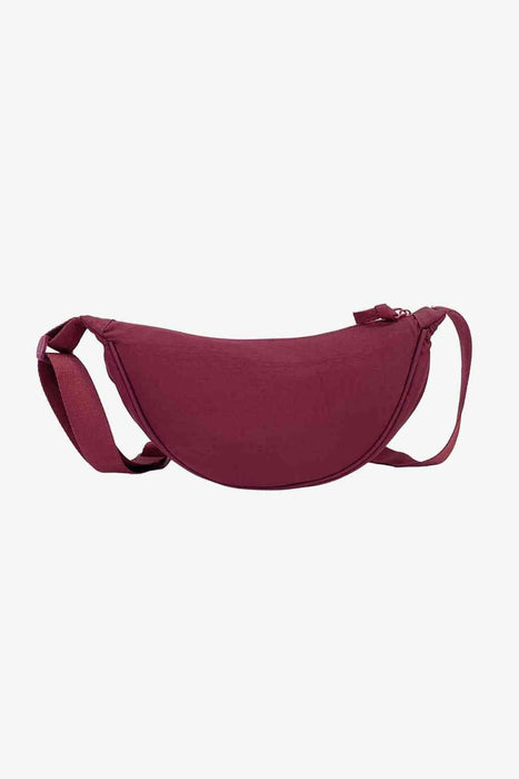 Nylon Solid Pattern Waist Pack with Compact Design