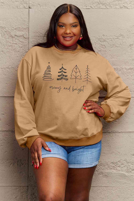 Cozy Festive Holiday Graphic Pullover Sweatshirt