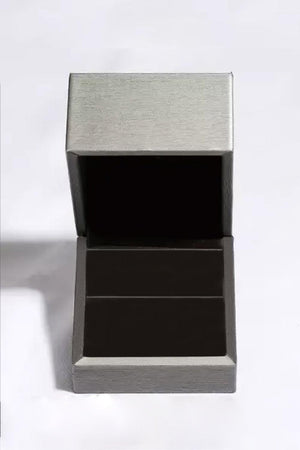 Moissanite 925 Sterling Silver Rhodium-Plated Ring-Trendsi-Silver-4-Très Elite