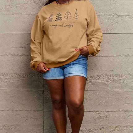 Festive Spirit Cotton Blend Sweatshirt