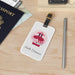 Acrylic Luggage Tag Set with Leather Strap - Premium Travel Companion