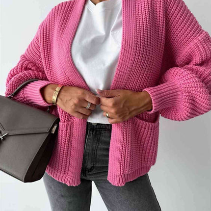 Cozy Luxe Oversized Knit Cardigan with Relaxed Sleeves