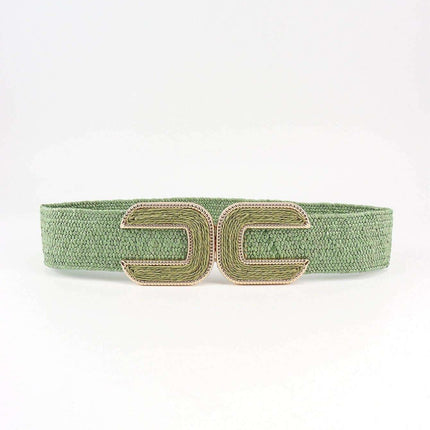 Chic Braided Waist Belt with Textured Design