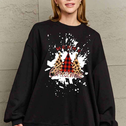 Festive Charm Love Graphic Sweater