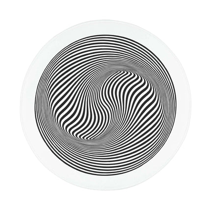 Optical Bliss Circle Bath Mat