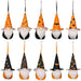 Spooky Duo Halloween Gnome Hanging Decorations with Varied Features