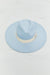 Sophisticated Sky Blue Fedora Hat