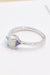 Opulent Opal and Sparkling Zircon Sterling Silver Ring
