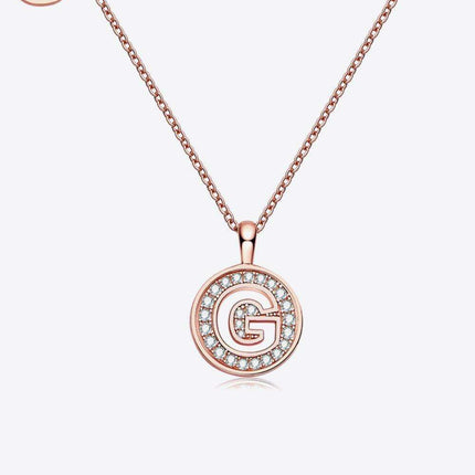 Radiant Moissanite Gemstone Pendant Necklace - Opulent Sterling Silver & 18K Rose Gold