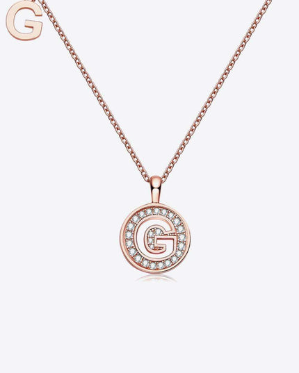 Radiant Moissanite Gemstone Pendant Necklace - Opulent Sterling Silver & 18K Rose Gold