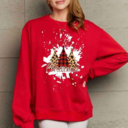 Festive Charm Love Graphic Sweater