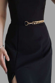 Elegant Allure: The Alloy Chain Elastic Belt for Any Occasion