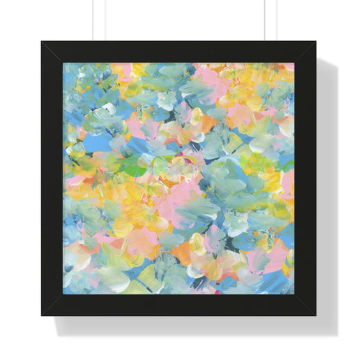 Elite Garden Floral Print Framed Wall Art - Sustainable Elegance for Your Home