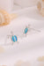 Opal Turtle Platinum-Plated Stud Earrings Set: Elegant Australian Opal Jewelry in a Stylish Gift Box