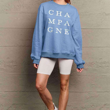 Chic Ivory Elegance Long Sleeve Cotton-Polyester Sweater