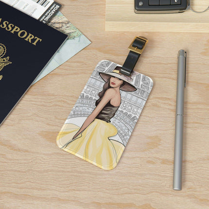 Elegant Customizable Acrylic Luggage Tag - Essential Travel Chic