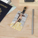 Maison d'Elite Paris Luggage Tag - Lightweight Acrylic with Leather Strap-Luggage & Bags›Accessories›Travel Accessories›Luggage Tags & Stickers-Maison d'Elite-2.4'' × 4''-Très Elite