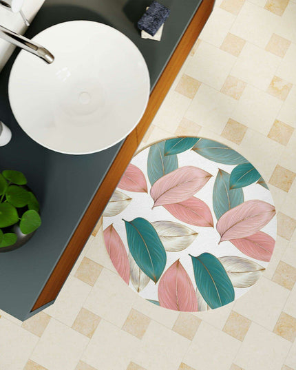 Floral Fusion Round Bath Mat