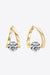 Heartfelt Elegance: Exquisite 2 Carat Lab-Diamond 925 Sterling Silver Earrings with Certificate