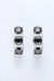 Luxurious Moissanite-Embellished Sterling Silver Huggie Earrings