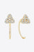 Elegant Lab-Created Diamond Silver Stud Earrings with Modern Design