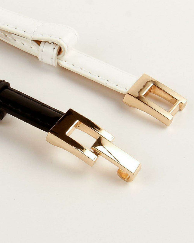 Chic Adjustable Waist Belt Made from Premium PU and Zinc Alloy