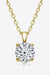 Radiant Elegance: 1 Carat Lab-Diamond Sterling Silver Necklace
