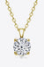 Luxurious Sophistication: Sterling Silver Necklace with 1 Carat Lab-Diamond