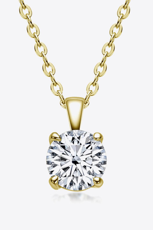 Timeless Elegance: Sterling Silver Necklace with 1 Carat Lab-Diamond