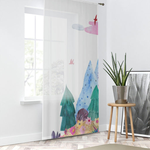 Maison d'Elite Fairy tale landscape Personalized Window Curtains for Home Decor - P.1-Home Decor-Printify-Sheer-White-50" × 84"-Très Elite