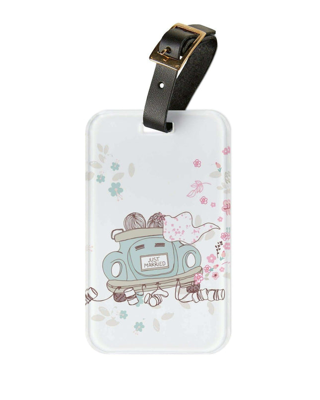 Romantic Journey: Premium Luggage Tag Set by Maison d'Elite