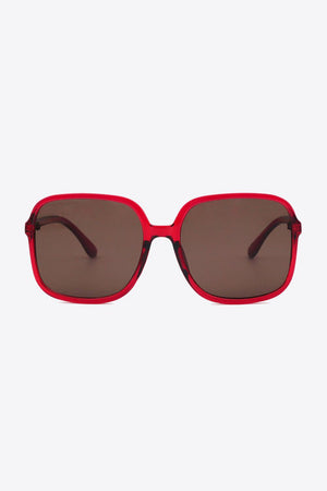 Polycarbonate Square Sunglasses-Trendsi-Mid Green-One Size-Très Elite